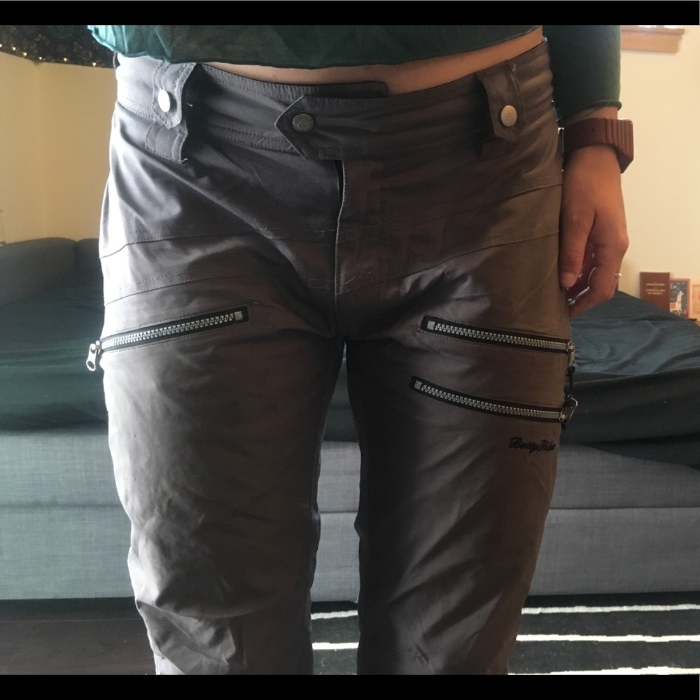 Betty Rides Zipper Leather Snap Snowpants